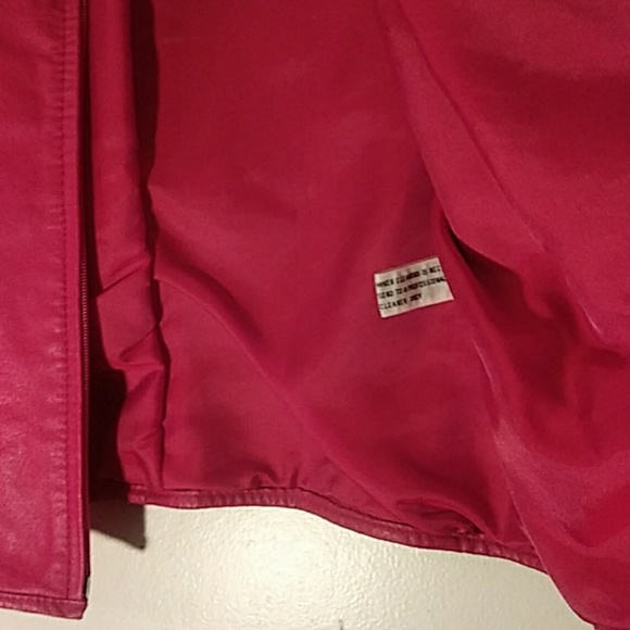 Red Tarazzia International Leather Jacket - Picture 6 of 8